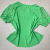 fernandaramosstore com br blusa manga curta feminina plus detalhe nas mangas verde 2