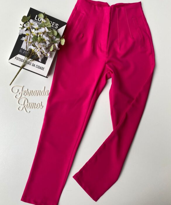 Calça Feminina Skinny sem Bolsos Pink Fernanda Ramos Store