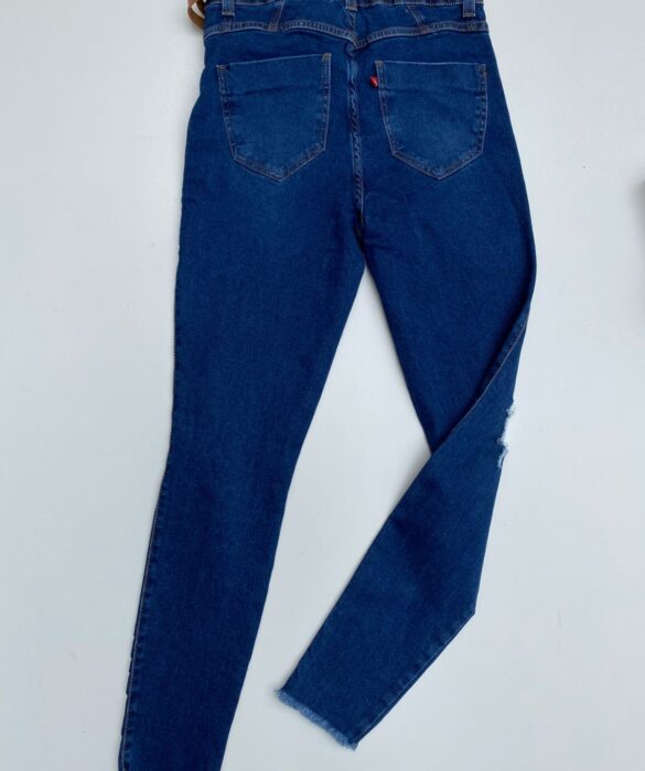 Calça Jeans Feminina com Cinto Marrom - Fernanda Ramos Store