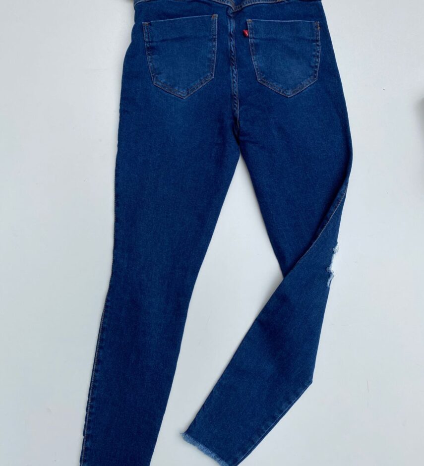 Calça Jeans Feminina com Cinto Marrom - Fernanda Ramos Store