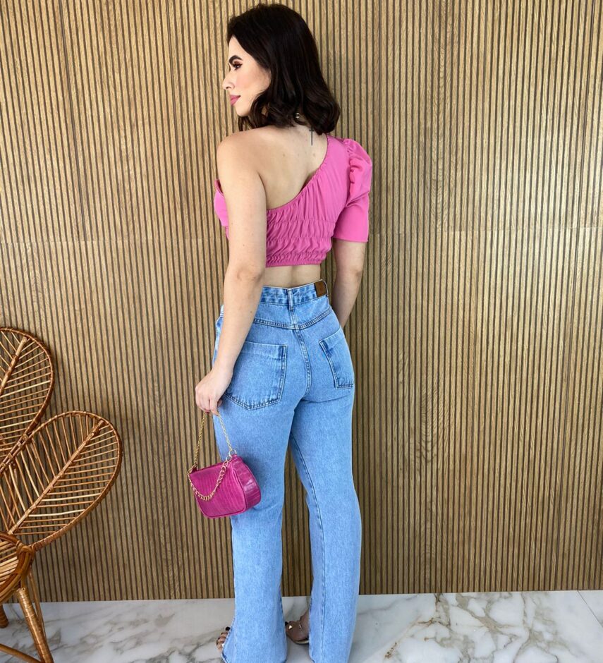 Calça Jeans Feminina Gabi com Detalhe - Fernanda Ramos Store