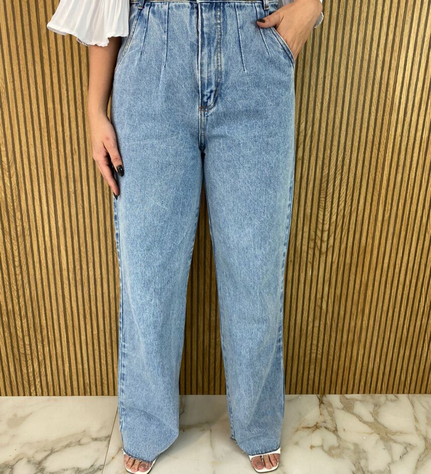 Calça Jeans Feminina Marine com Detalhe - Fernanda Ramos Store