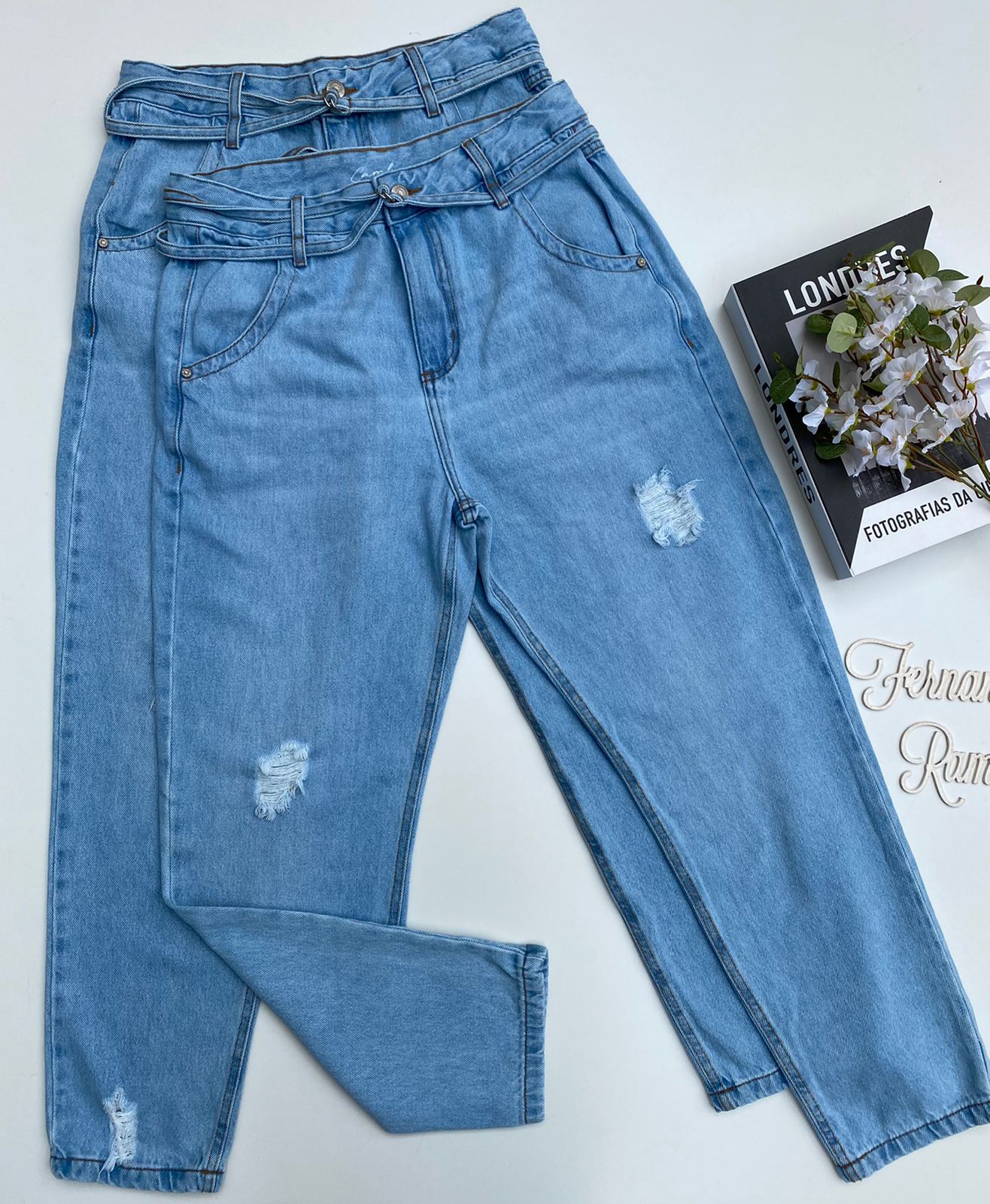 Calça Cotton Jeans Adulto - 3 opções de cores Miss Filha