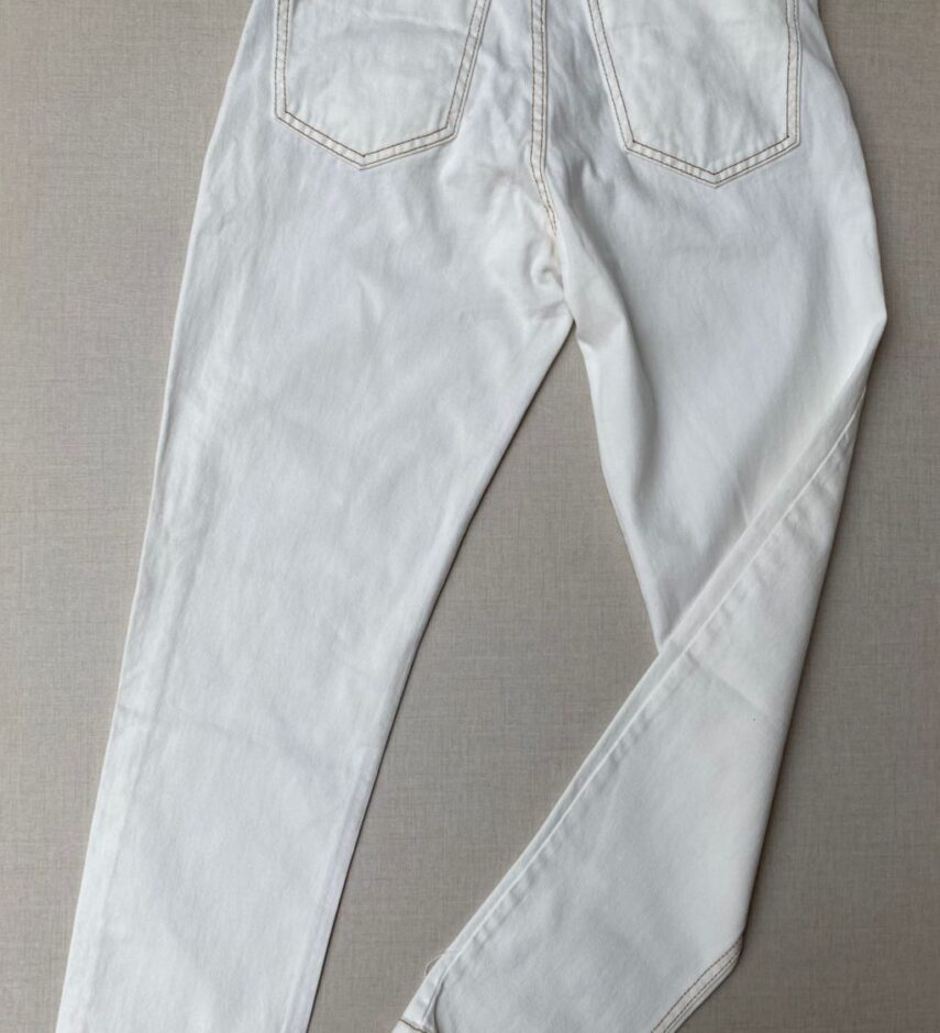Calça Jeans Feminina Mom Off White 4658 - Fernanda Ramos Store