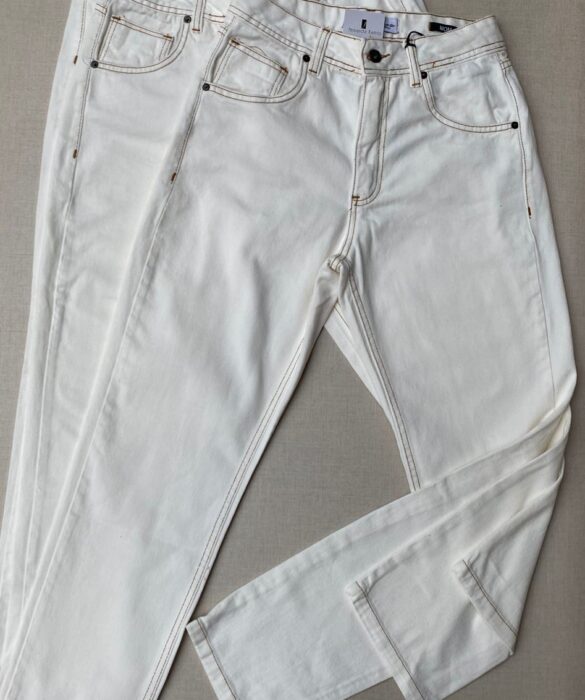 Calça Jeans Feminina Mom Off White 4658 - Fernanda Ramos Store