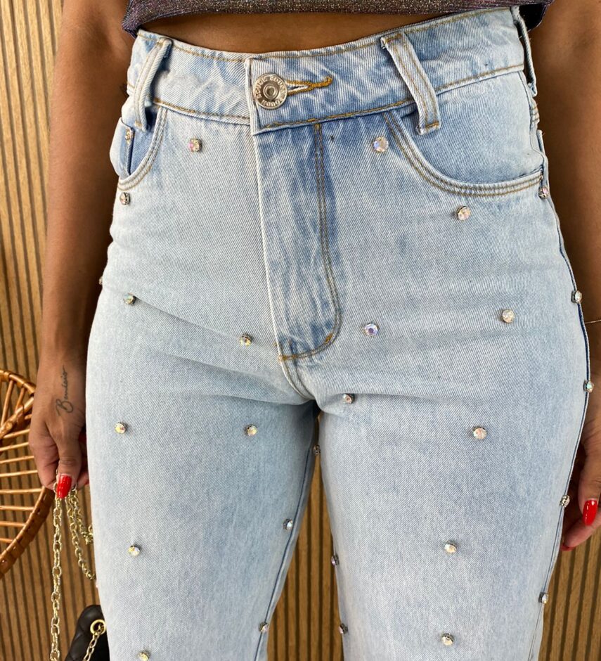 Calça Jeans Feminina Wide Leg Summer - Fernanda Ramos Store