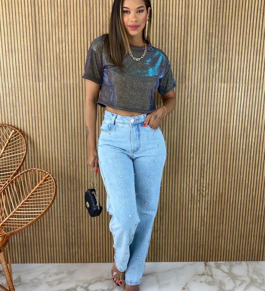 Calça Jeans Feminina Wide Leg Summer - Fernanda Ramos Store
