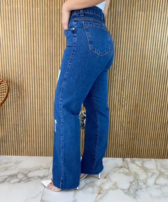 Calça Jeans Feminina Wide Leg Vitoria - Fernanda Ramos Store