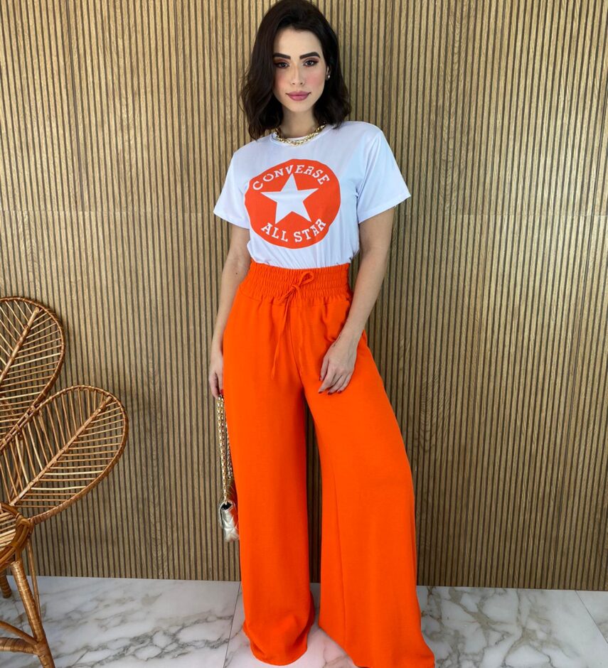 fernandaramosstore com br calca pantalona lastex na cintura laranja 1