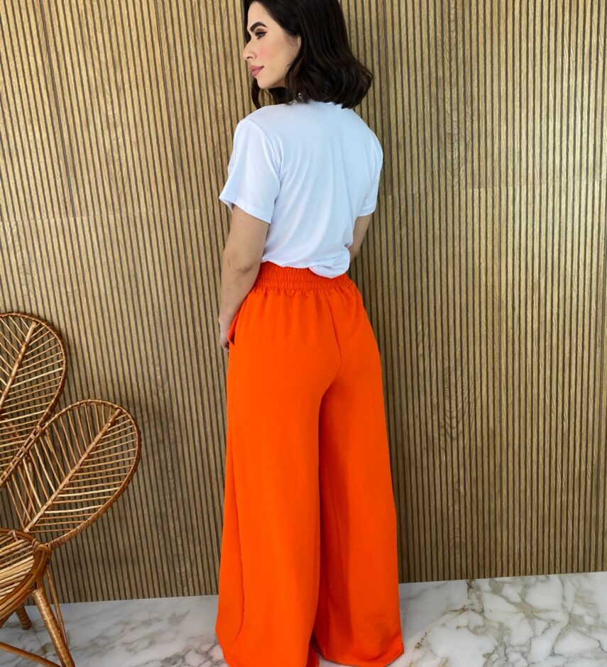 fernandaramosstore com br calca pantalona lastex na cintura laranja 2