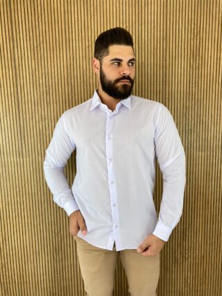 Camisa Essencial Slim Masculina Ogochi Branca 0001 - Fernanda Ramos Store