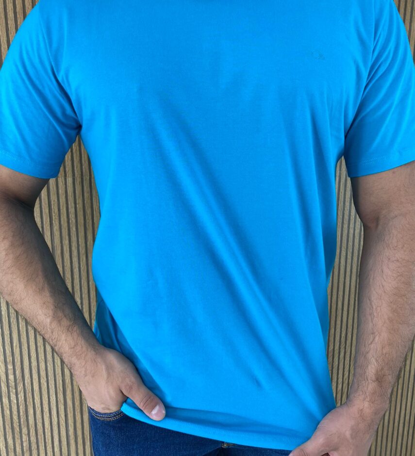 Camiseta Masculina Ogochi Básica Azul 4735 - Fernanda Ramos Store