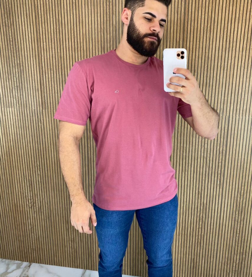 Camiseta Masculina Ogochi Básica Rose 1614 Fernanda Ramos Store