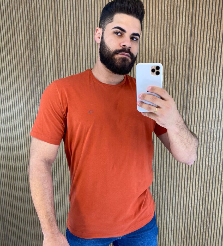 Camiseta Masculina Ogochi Básica Terra 4048 Fernanda Ramos Store