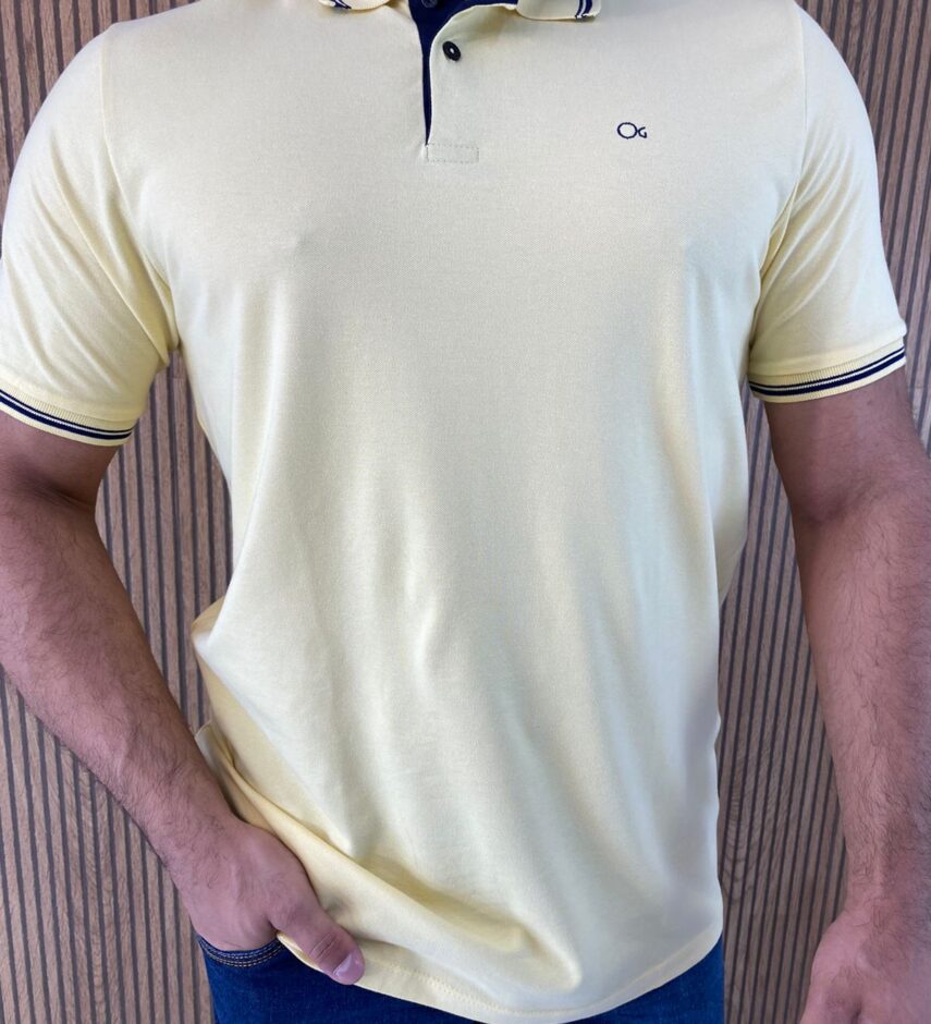 fernandaramosstore com br camiseta polo casual ogochi amarela gola detalhe em azul 0169 3