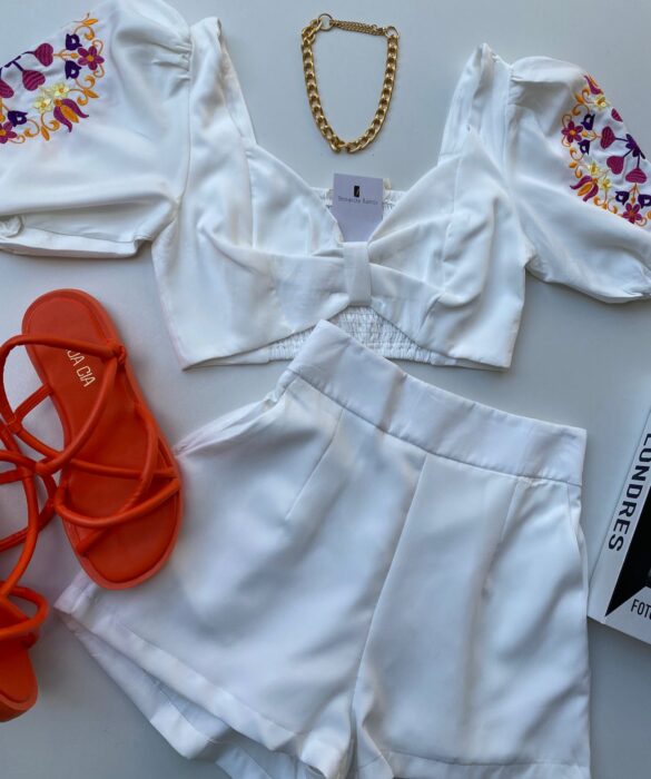 fernandaramosstore com br conjunto feminino short e cropped bordado branco 1