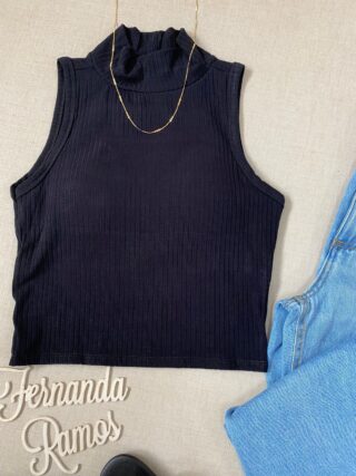 fernandaramosstore com br cropped feminino canelado com bojo e gola preto 1