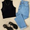 fernandaramosstore com br cropped feminino canelado com bojo e gola preto