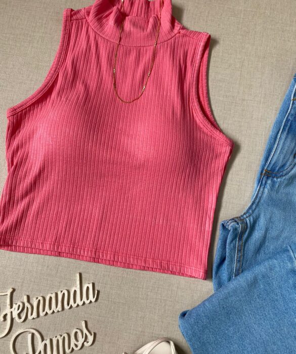 fernandaramosstore com br cropped feminino canelado com bojo e gola rosa