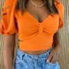 fernandaramosstore com br cropped feminino com amarracao e detalhe nas mangas laranja 2