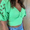 fernandaramosstore com br cropped feminino com amarracao e detalhe nas mangas verde 2