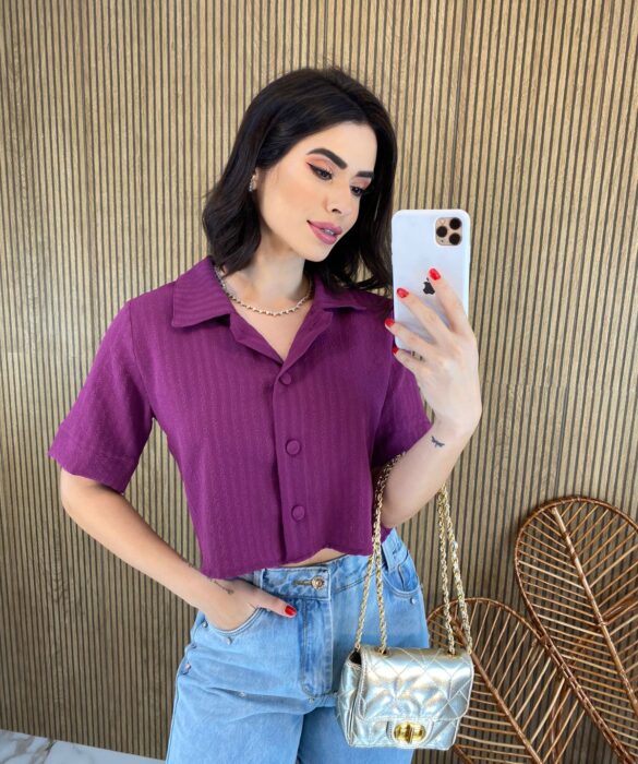 fernandaramosstore com br cropped feminino sem bojo com botoes roxo