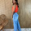 Cropped Feminino sem Bojo com Gola Coral - Fernanda Ramos Store