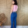 Cropped Feminino sem Bojo com Gola Rosa - Fernanda Ramos Store