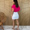 Cropped Feminino sem Bojo Transpassado com Lastex Pink - Fernanda Ramos Store