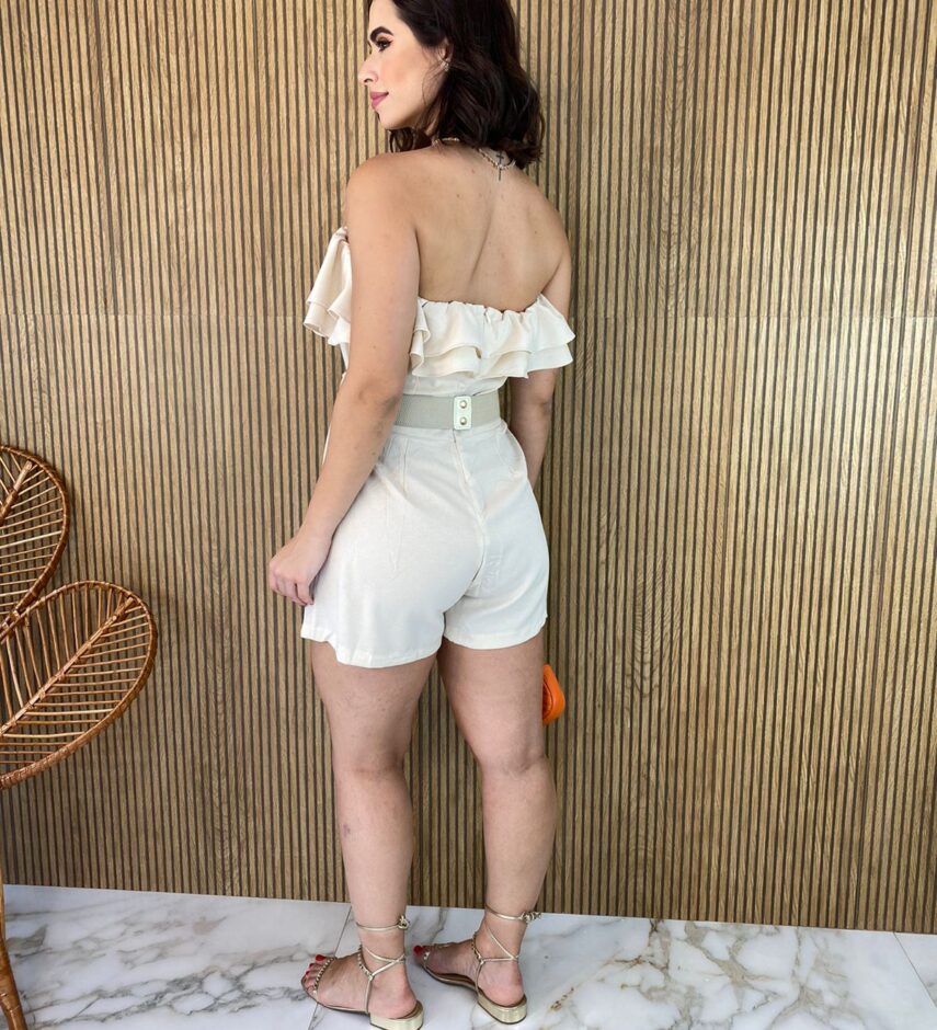fernandaramosstore com br macaquinho feminino sem bojo tomara que caia com cinto bege 3