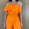 fernandaramosstore com br macaquinho feminino sem bojo tomara que caia com cinto laranja 2