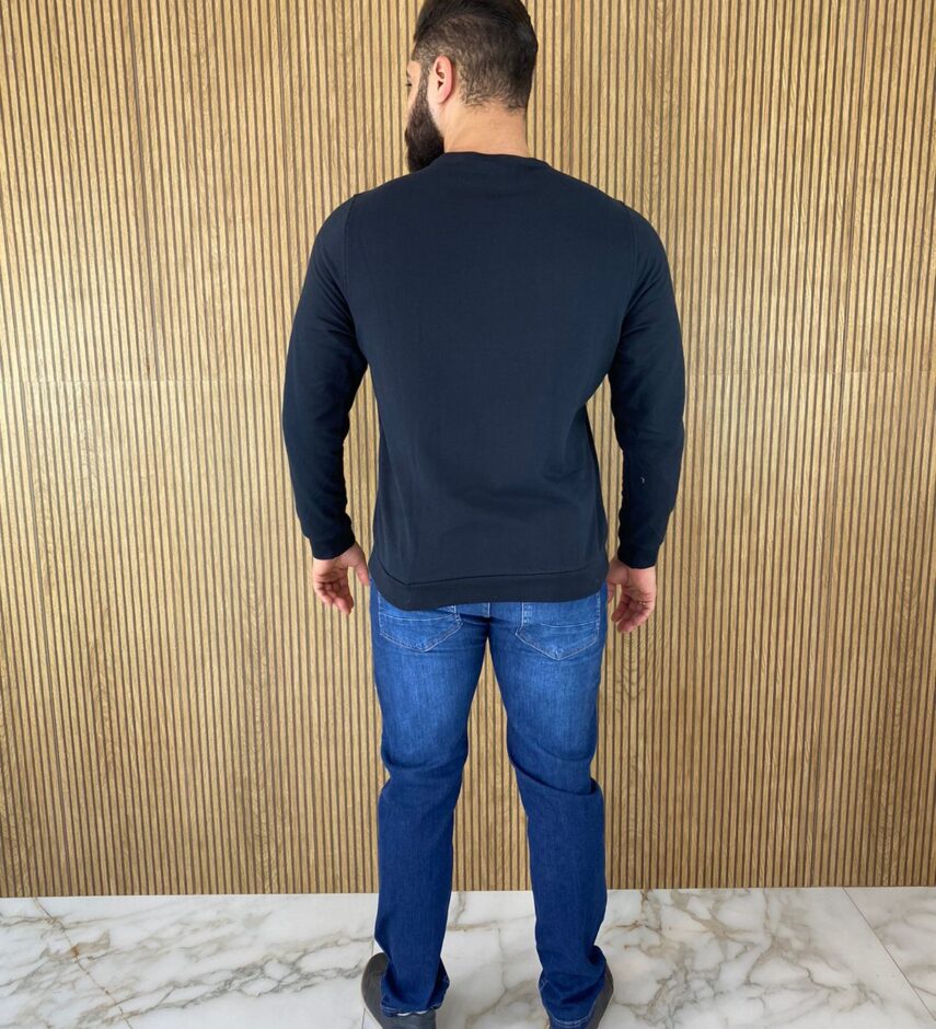 Moletom Essencial Masculino Preto 0005 - Fernanda Ramos Store