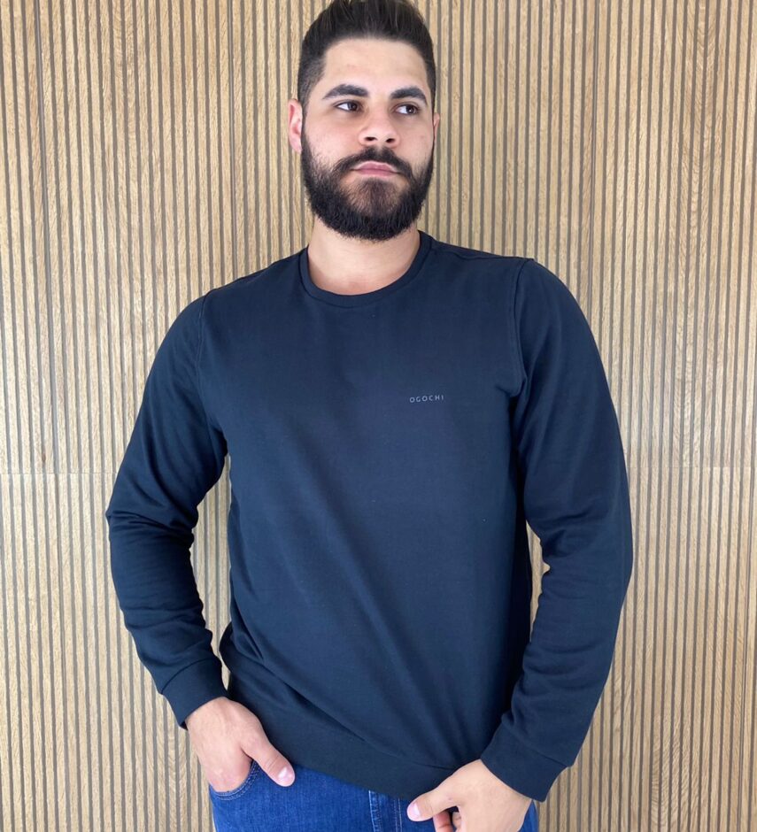 Moletom Essencial Masculino Preto 0005 - Fernanda Ramos Store