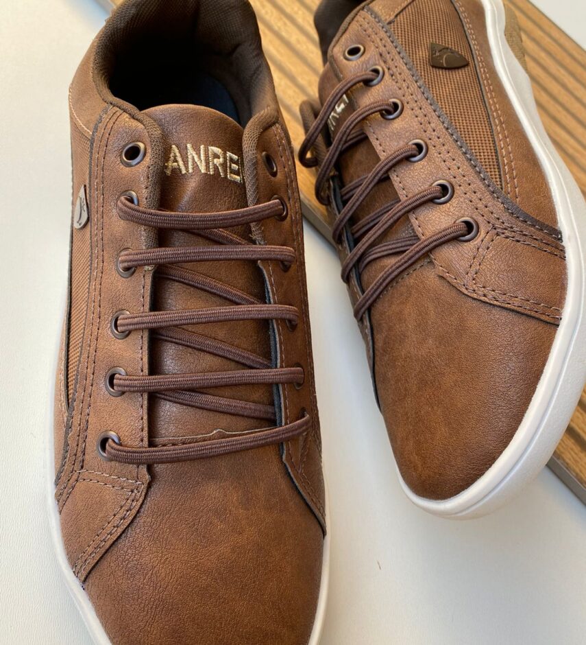 Sapatênis Masculino Casual Marrom - Fernanda Ramos Store