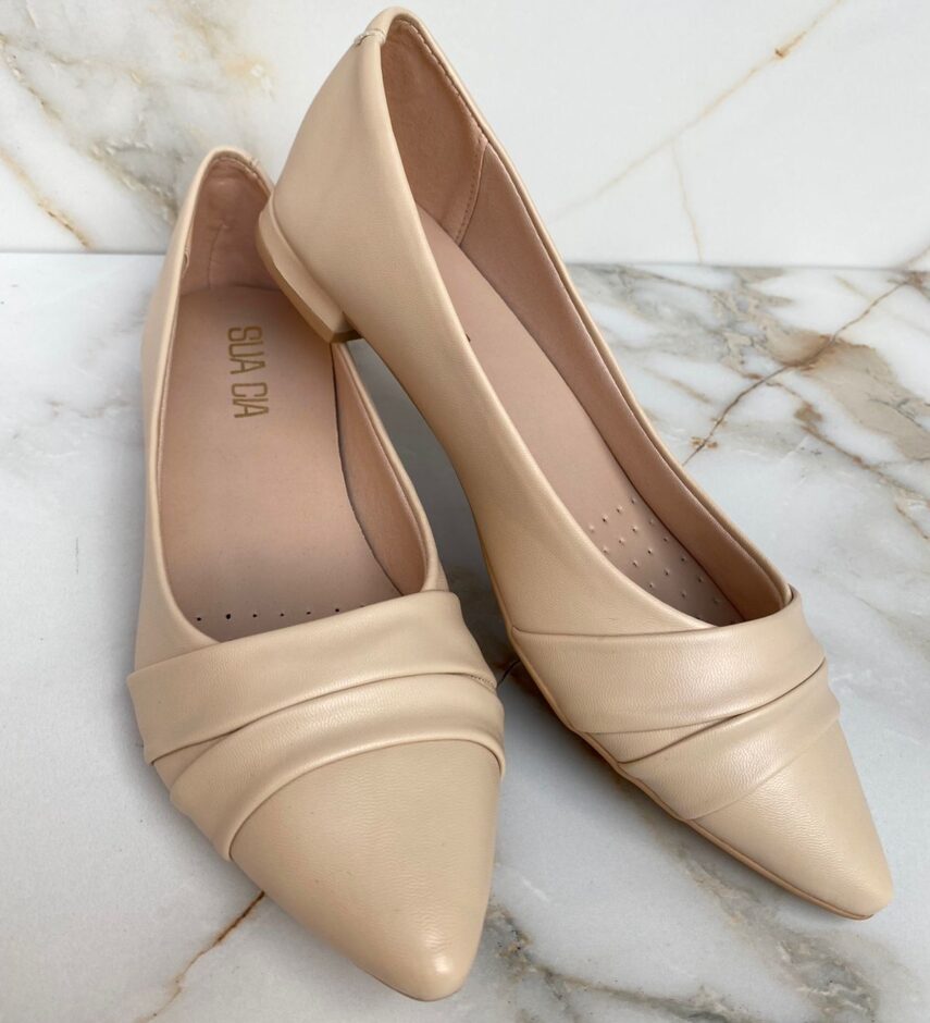 Sapatilha Feminina com Detalhe Areia - Fernanda Ramos Store