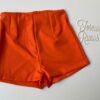 Short Feminino Alfaiataria Zíper Lateral Laranja Fernanda Ramos Store