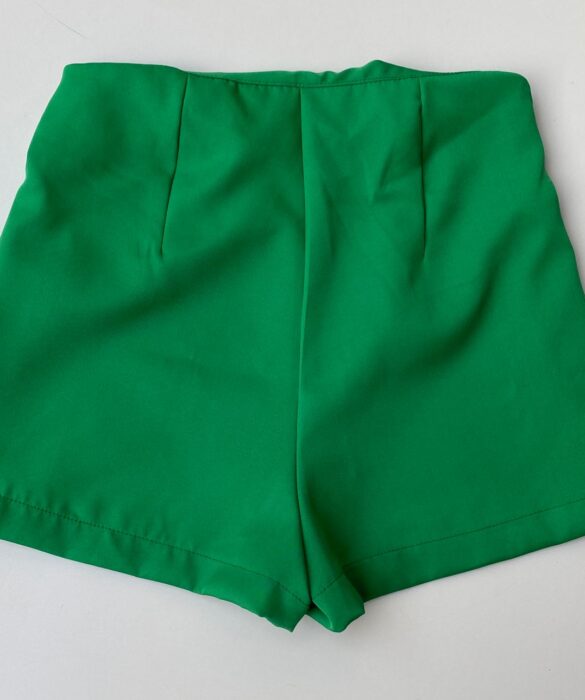 fernandaramosstore com br short feminino alfaiataria ziper lateral verde 1