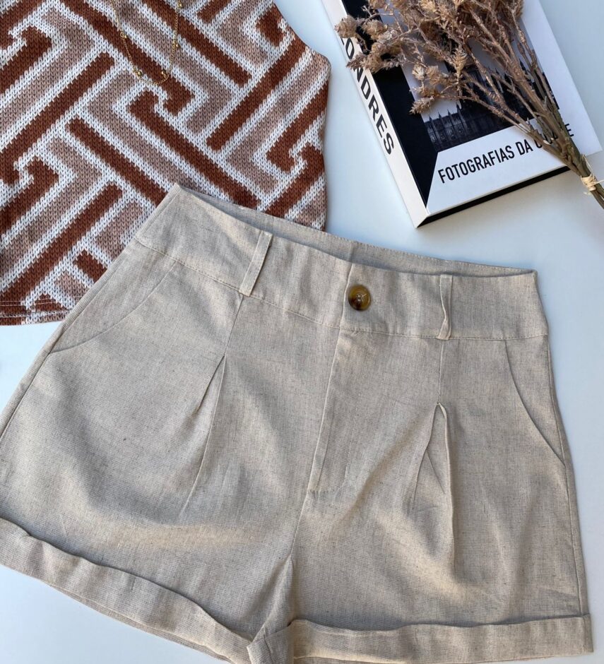 fernandaramosstore com br short feminino bege viscolinho com bolsos 1