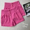 fernandaramosstore com br short feminino com botoes encapados rosa