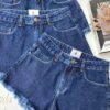 Short Jeans Feminino Barra Desfiada 53372 - Fernanda Ramos Store