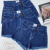 Short Jeans Feminino Barra Desfiada 53372 - Fernanda Ramos Store