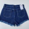 Short Jeans Feminino Barra Desfiada 53372 - Fernanda Ramos Store