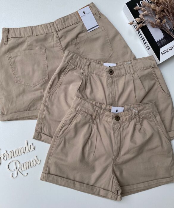 fernandaramosstore com br short jeans feminino bege 55214