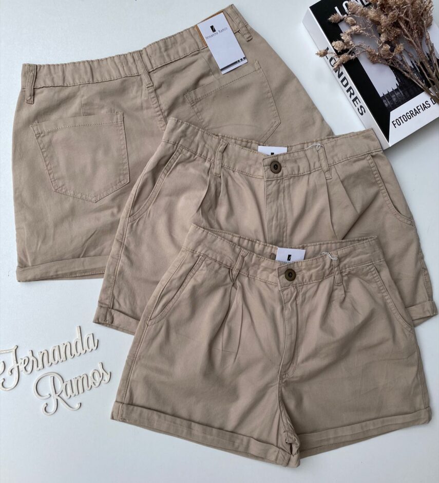 fernandaramosstore com br short jeans feminino bege 55214