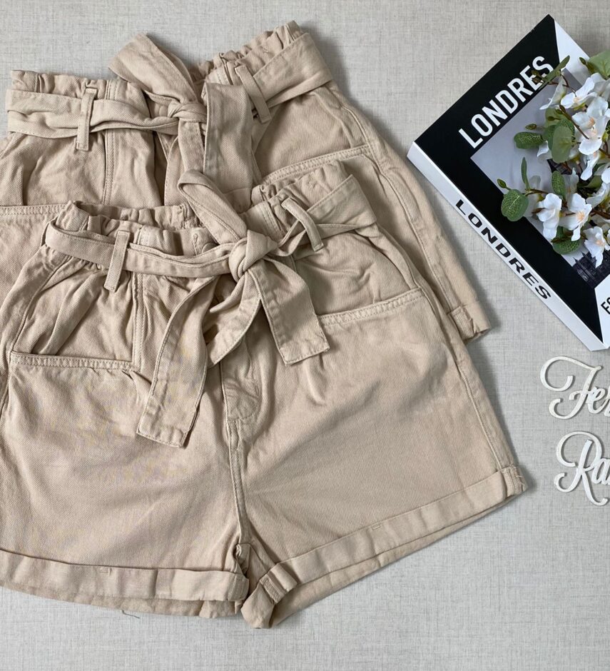 fernandaramosstore com br short jeans feminino clochard com cinto bege