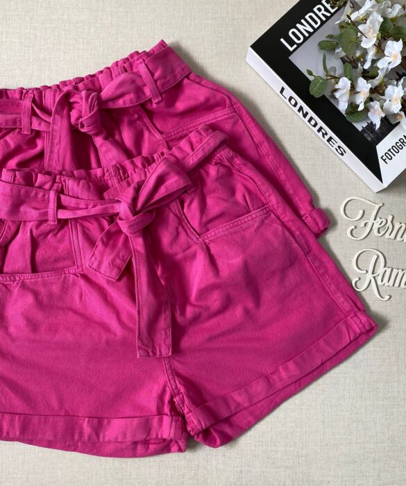 fernandaramosstore com br short jeans feminino clochard com cinto pink