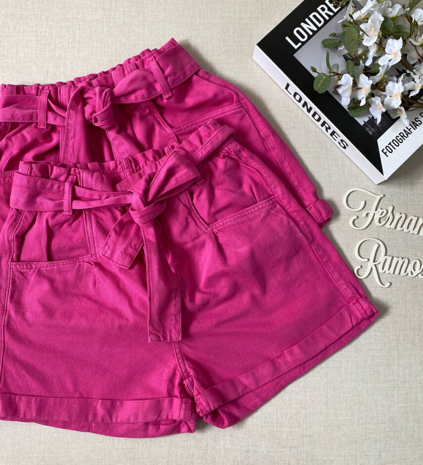 fernandaramosstore com br short jeans feminino clochard com cinto pink