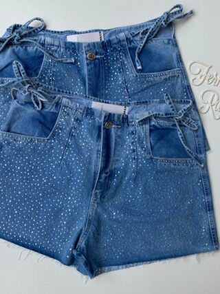 fernandaramosstore com br short jeans feminino com abertura e amarracao