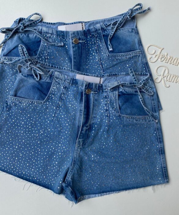 fernandaramosstore com br short jeans feminino com abertura e amarracao