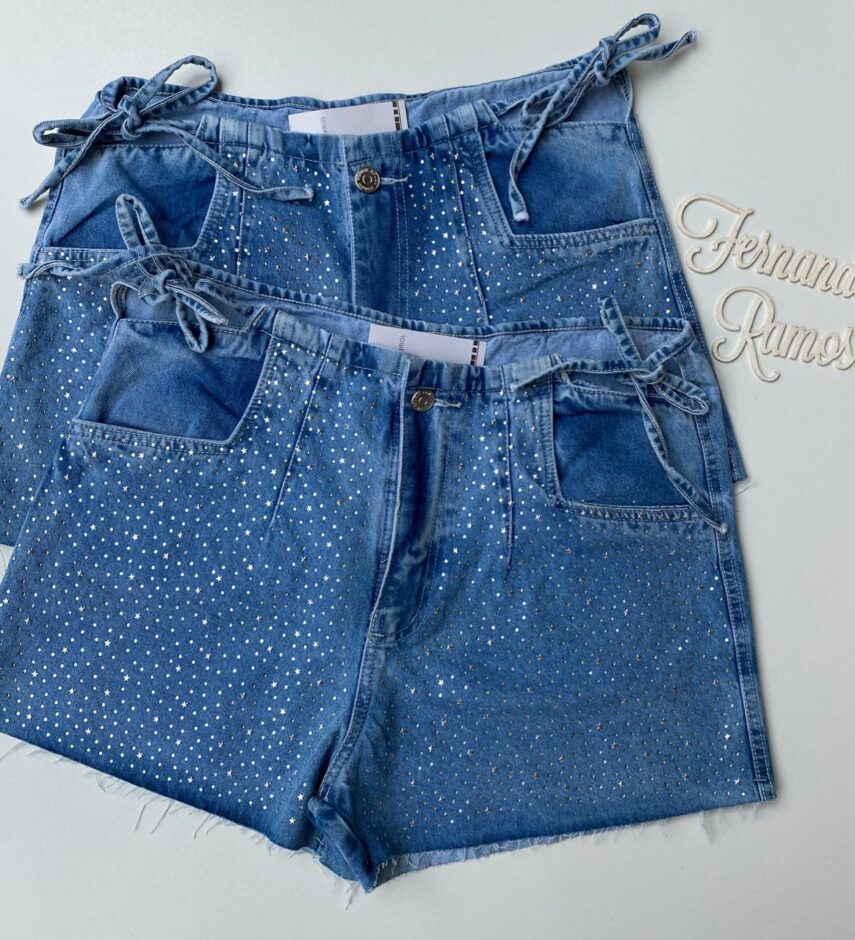 fernandaramosstore com br short jeans feminino com abertura e amarracao